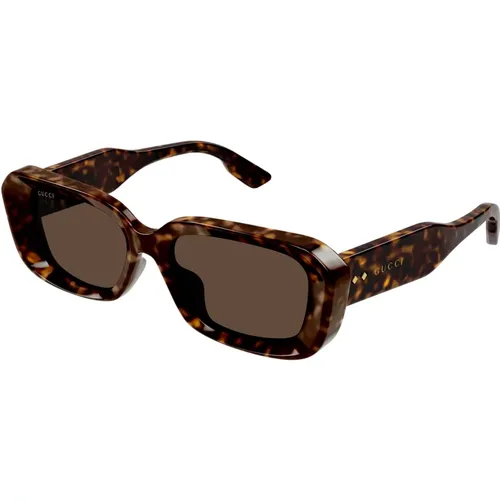 Havana/Green Sunglasses,/Grey Sunglasses,/Grey Sunglasses Gg1531Sk - Gucci - Modalova