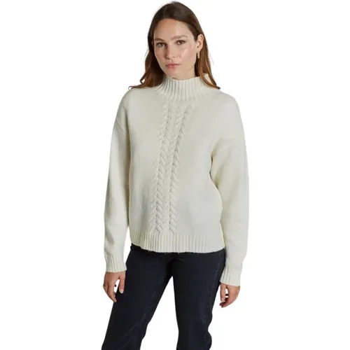 Verdrehter hoher Kragen Wollpullover , Damen, Größe: M - L'Exception Paris - Modalova