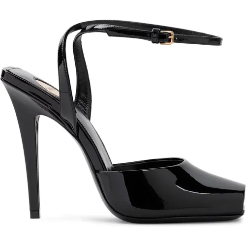 Sandals High Heel Women's Shoes , female, Sizes: 3 UK, 5 1/2 UK, 7 UK, 6 UK, 3 1/2 UK, 5 UK, 4 UK, 4 1/2 UK - Saint Laurent - Modalova