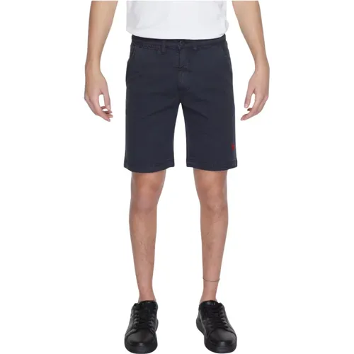 Cotton Blend Shorts with Front and Back Pockets , male, Sizes: W33, W32, W40, W34, W36, W38, W30, W31 - U.s. Polo Assn. - Modalova