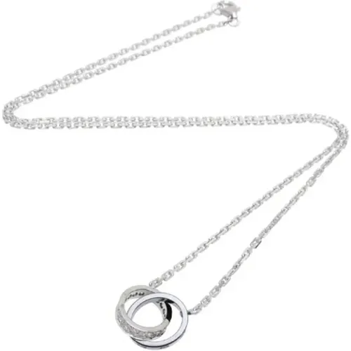 Pre-owned White Gold necklaces , female, Sizes: ONE SIZE - Cartier Vintage - Modalova