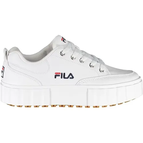 Wedge Sneakers with Embroidered Detail , female, Sizes: 3 UK, 8 UK - Fila - Modalova