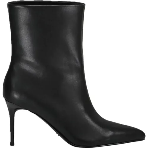 Leather Ankle Boots with Heel , female, Sizes: 5 UK - Steve Madden - Modalova