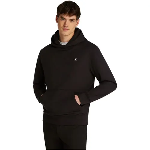 Herren Hoodie mit Rückendruck , Herren, Größe: M - Calvin Klein Jeans - Modalova