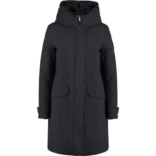 Technische Stoff Parka mit abnehmbarer Daunenjacke , Damen, Größe: XL - Woolrich - Modalova