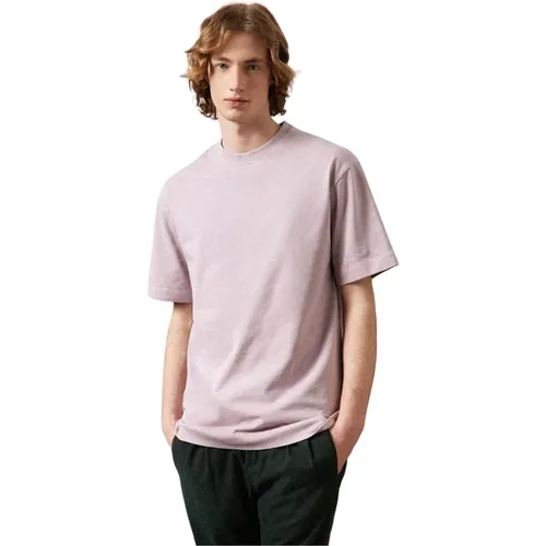 Oversize T-Shirt aus Bio-Baumwolle , Herren, Größe: M - Massimo Alba - Modalova