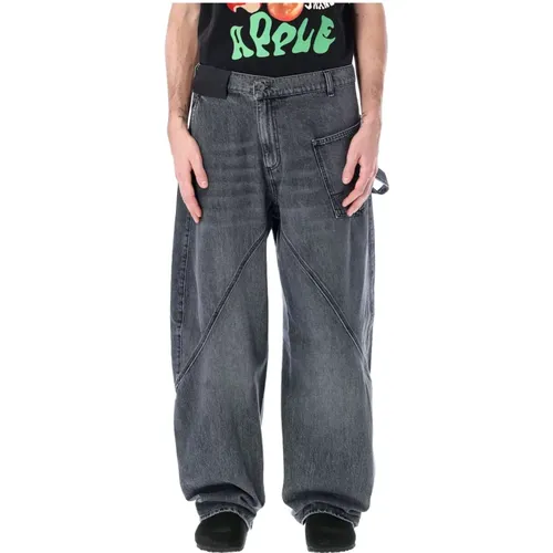 Graue Twisted Workwear Denim Jeans - JW Anderson - Modalova