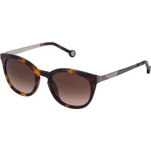 Braune Acetat Sonnenbrille für Frauen - Carolina Herrera - Modalova