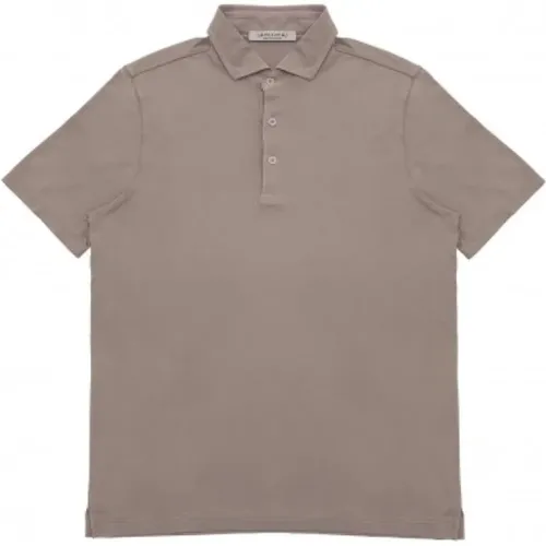 Cotton Polo Shirt with Shirt Collar , male, Sizes: XL - La Fileria - Modalova