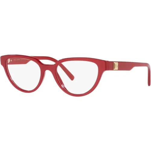 Rote Brillenfassungen , unisex, Größe: 53 MM - Dolce & Gabbana - Modalova