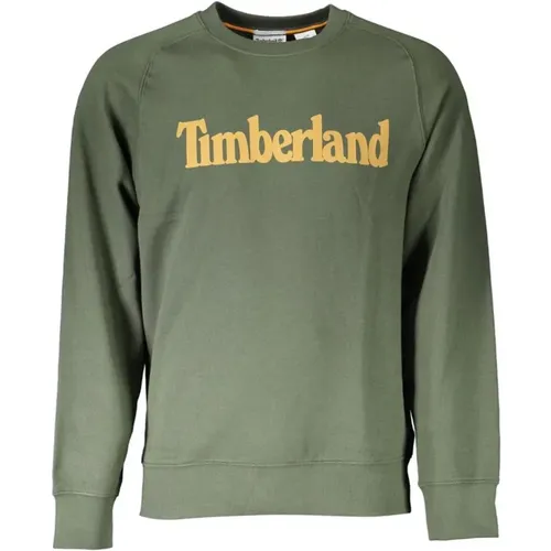 Logo Print Crewneck Sweatshirt , male, Sizes: XL, S, 3XL - Timberland - Modalova