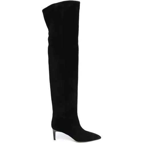 Suede Over the Knee Boots , female, Sizes: 5 UK - Paris Texas - Modalova