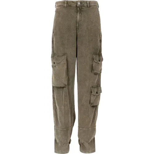 Militärische Jeans mit Reißverschluss und Knopfverschluss - PT Torino - Modalova