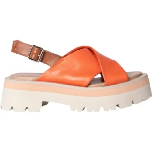 Leder Plateau Sandalen Logan Lgn04 , Damen, Größe: 37 EU - Paul Smith - Modalova