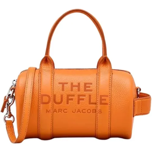 Tangerine Leder Mini Duffle Tasche , Damen, Größe: ONE Size - Marc Jacobs - Modalova