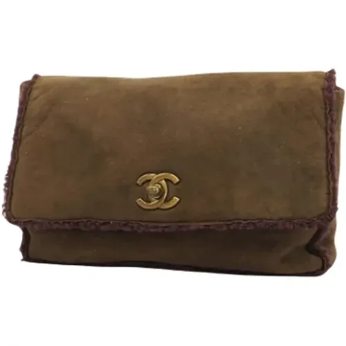 Pre-owned Suede clutches , female, Sizes: ONE SIZE - Chanel Vintage - Modalova