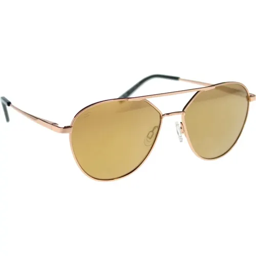 Gold Polarized Sunglasses , unisex, Sizes: 56 MM - Serengeti - Modalova