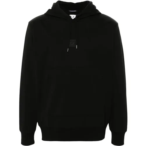 Stretch Fleece Hooded Logo Sweatshirt , male, Sizes: M, S, XL, L - C.P. Company - Modalova