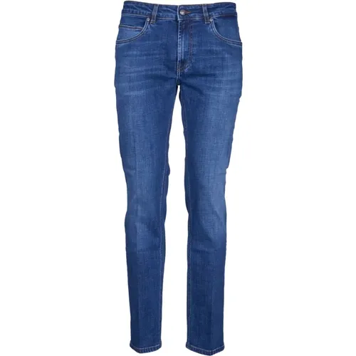 Blaue Jeans Regular Fit Aw24 , Herren, Größe: W33 - Fay - Modalova