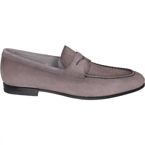 Graue Loafer Schuhe Ss24 Santoni - Santoni - Modalova