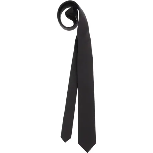 Silk Tie with Back Loop , male, Sizes: ONE SIZE - Dolce & Gabbana - Modalova