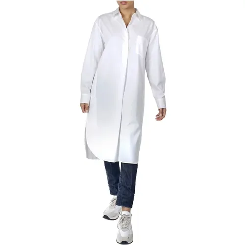 Long Cotton Shirt with Camadero Collar , female, Sizes: M - Aspesi - Modalova