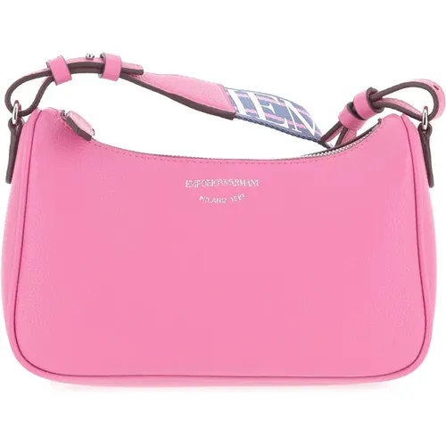 Fuchsia Shoulder Bag - Elegant and Stylish , female, Sizes: ONE SIZE - Emporio Armani - Modalova