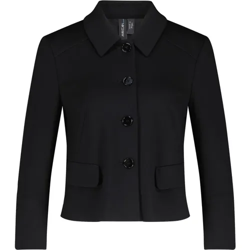 Fitted Crop Style Blazer , female, Sizes: XL, 2XL, S - Marc Cain - Modalova