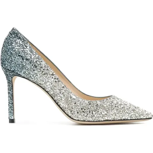 Silver Pumps for Women , female, Sizes: 2 UK, 3 UK, 3 1/2 UK, 5 UK, 6 1/2 UK, 4 UK, 6 UK, 2 1/2 UK, 5 1/2 UK, 8 UK, 4 1/2 UK, 7 UK - Jimmy Choo - Modalova