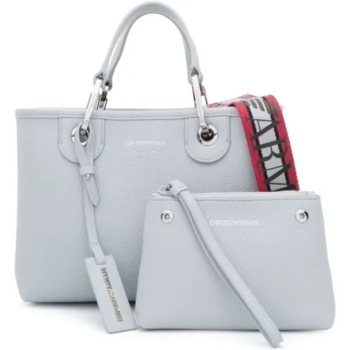 Polvere/Melograno Shopping Bag , female, Sizes: ONE SIZE - Emporio Armani - Modalova