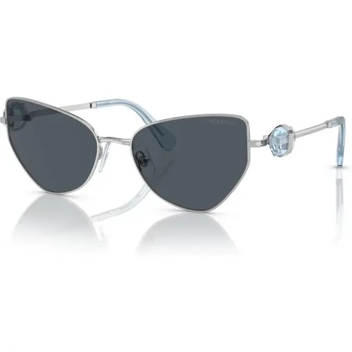 Silber/Dunkelgrau Sonnenbrille SK 7003,Sunglasses - Swarovski - Modalova