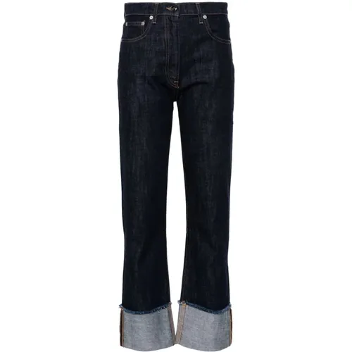 Denim Tapered Leg Jeans , female, Sizes: W29, W26 - Semicouture - Modalova