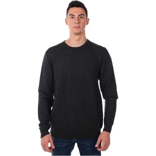 Basket Weave Sweater Pullover , Herren, Größe: XL - Daniele Alessandrini - Modalova