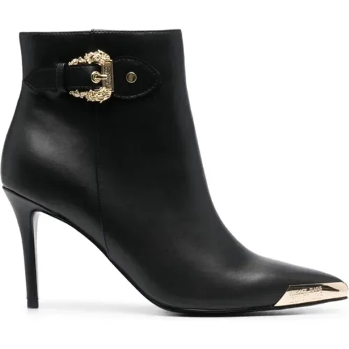 Barocke Schnalle Flache Schuhe , Damen, Größe: 39 EU - Versace Jeans Couture - Modalova