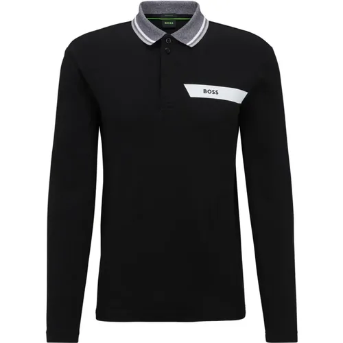 Schwarze T-Shirts und Polos mit makellosem Stil , Herren, Größe: M - Hugo Boss - Modalova