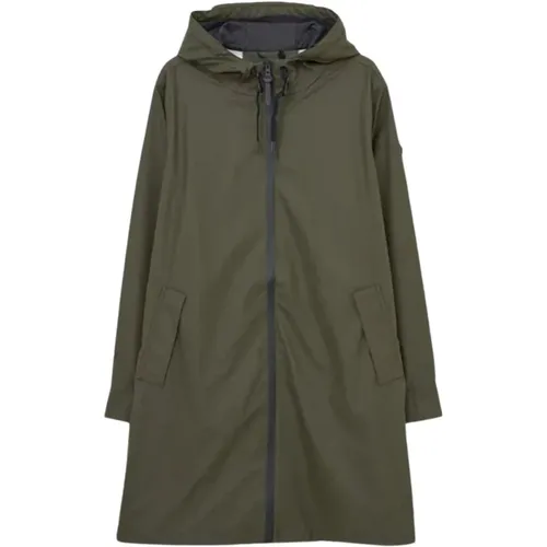 Wasserdichter Regenmantel A-Linie Stil Khaki , Damen, Größe: XL - Tantä - Modalova