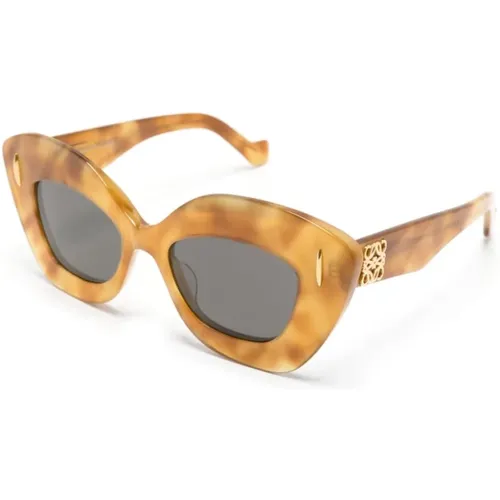 Braun/Havanna Sonnenbrille, vielseitig und stilvoll , Damen, Größe: 48 MM - Loewe - Modalova