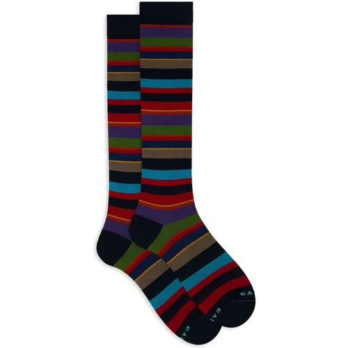 Italienische Ultra-Leichte Lange Socken , Herren, Größe: M - Gallo - Modalova
