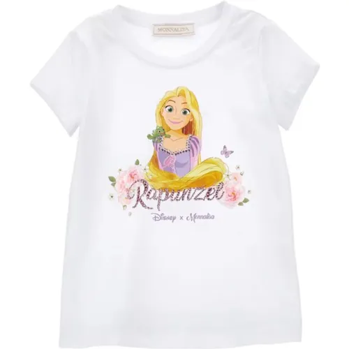 Rapunzel Print T-Shirt Monnalisa - Monnalisa - Modalova