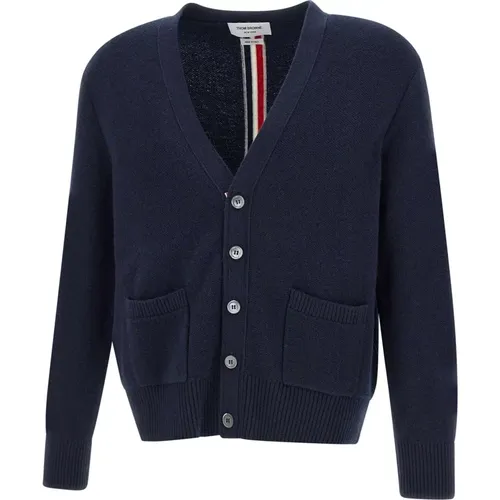 Merino Wool Men's Sweaters , male, Sizes: L, M, XL, 2XL - Thom Browne - Modalova