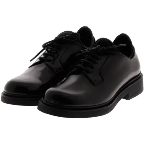 Glänzende Lederschnürschuhe , Herren, Größe: 44 EU - Herno - Modalova