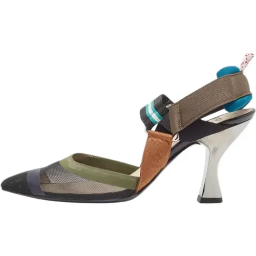 Pre-owned Fabric heels , female, Sizes: 4 1/2 UK - Fendi Vintage - Modalova