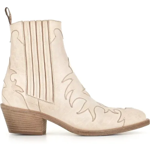 Cowboy Boots with Elastic Inserts , female, Sizes: 4 UK, 5 1/2 UK, 4 1/2 UK - Sartore - Modalova