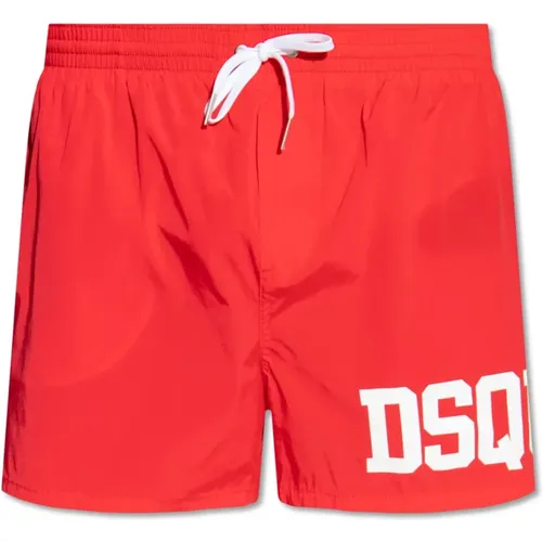 Swimming shorts with logo , male, Sizes: L, 2XL, S, M - Dsquared2 - Modalova