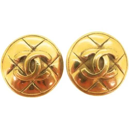 Pre-owned Metal earrings , female, Sizes: ONE SIZE - Chanel Vintage - Modalova