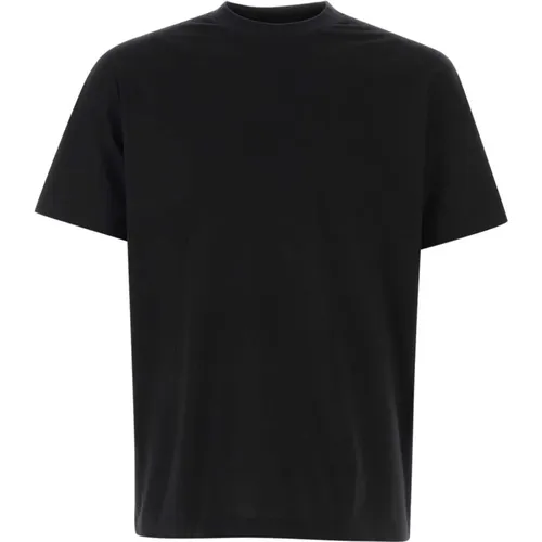 Schwarzes Baumwoll-T-Shirt , Herren, Größe: L - Y-3 - Modalova