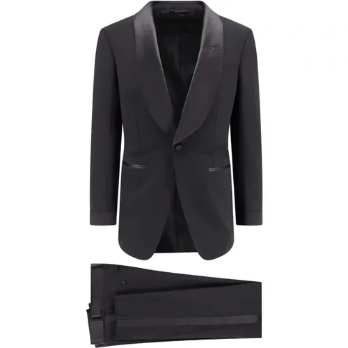 Suit Blazer with Satin Lapel , male, Sizes: L - Tom Ford - Modalova