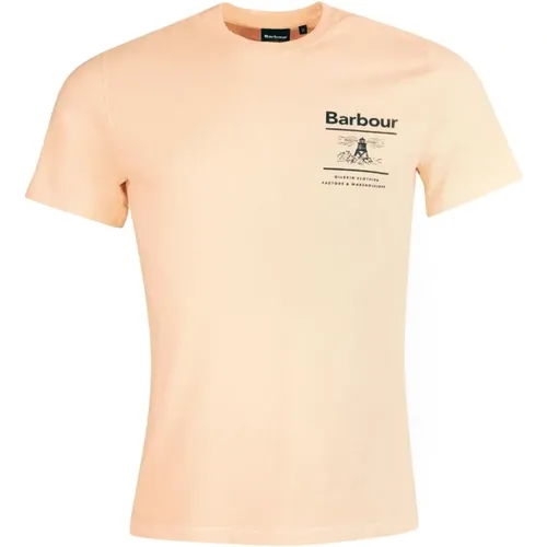 Nautical Style T-Shirt Coral Sands , male, Sizes: M, L - Barbour - Modalova