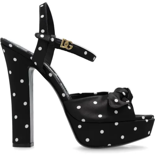 Platform Sandals Bianca , female, Sizes: 7 UK, 3 1/2 UK, 5 UK, 6 UK, 3 UK, 4 1/2 UK - Dolce & Gabbana - Modalova