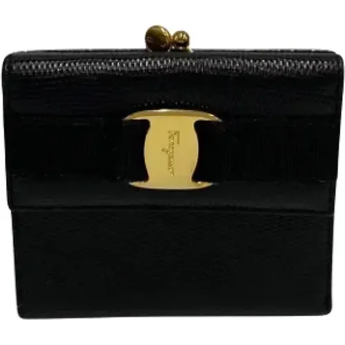 Pre-owned Leather wallets , female, Sizes: ONE SIZE - Salvatore Ferragamo Pre-owned - Modalova